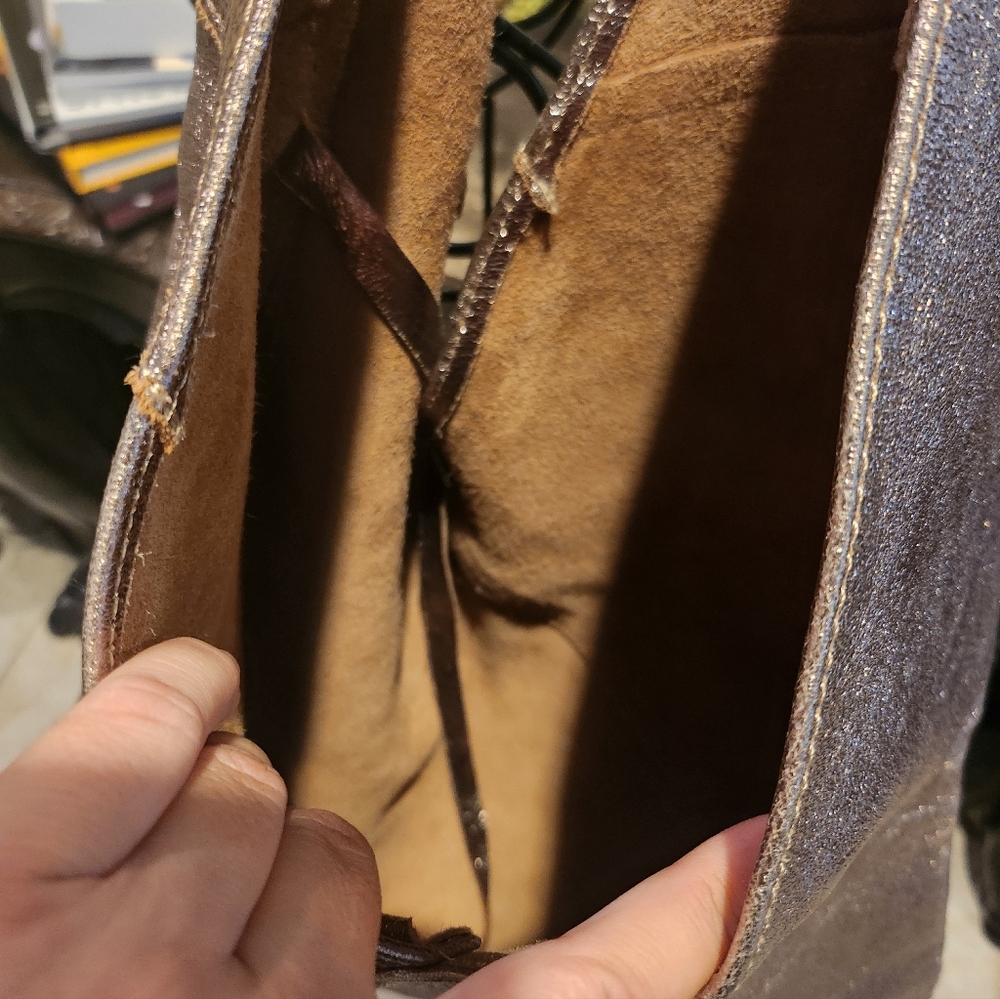 IRIDESCENT LEATHER BAG - Picture 7 of 7